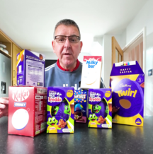 Scott with Easter Eggs