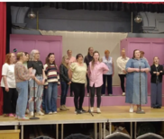 Bolsover drama group rehearsing Turn Back Time