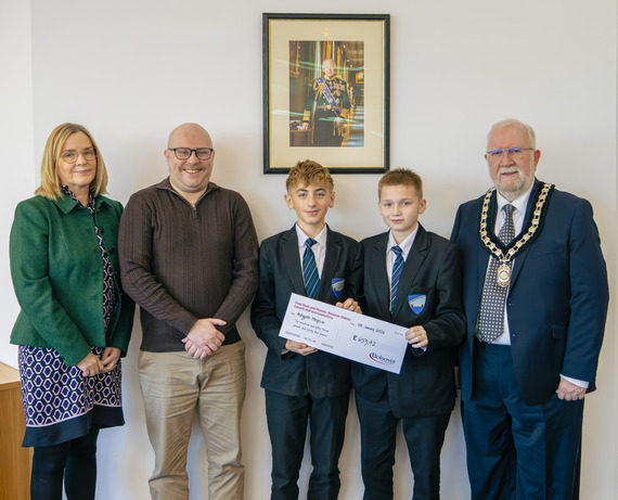 Boys cheque presentation