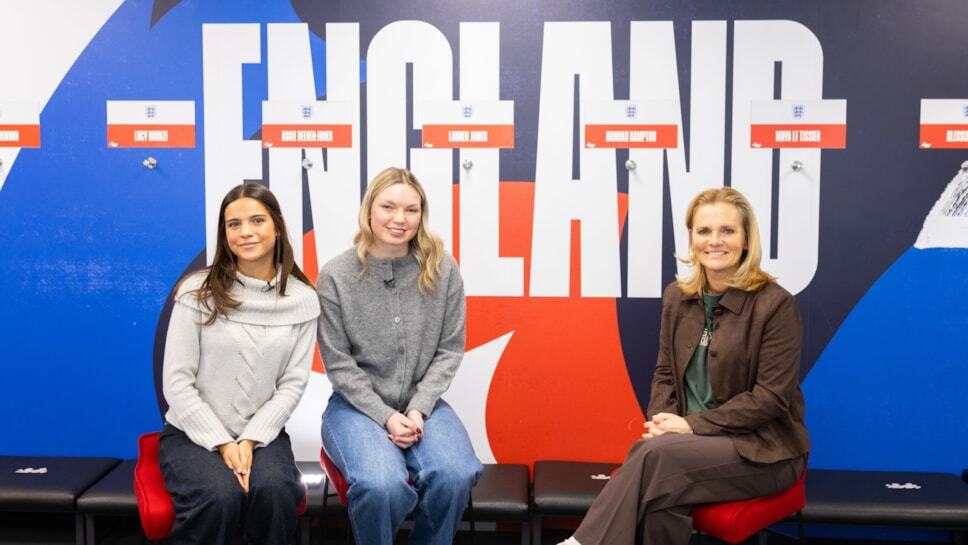Elle Mann with Sarin Wiegman