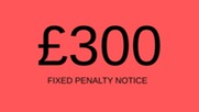 £300 fixed penalty notice