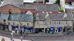 aerial view of shops in Bolsover