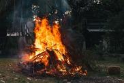 Large bonfire