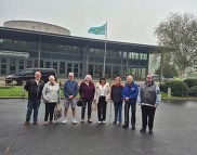 Group of people standing outside Bakewell train station