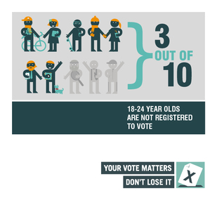 Register to vote GE17 18-24 yr olds