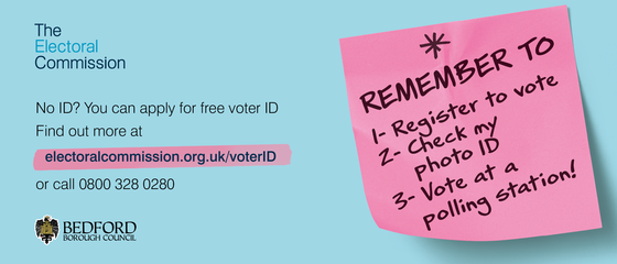 The Electoral Commission, details of the need to bring ID when you vote