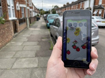 Street Tag app on a phone