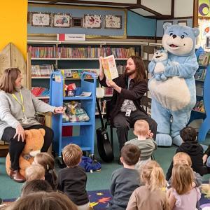 Bookstart Bear at Bedford Central Library