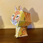 Orlando The Cat origami model