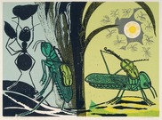 Ant and Grasshopper by Edward Bawden © The Estate of Edward Bawden