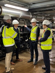 Minister McClusky visiting the Queens Quay heat network in Glasgow (26/01/2026)