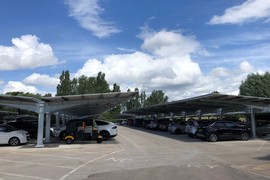 Solar carport installed at BGS Keyworth