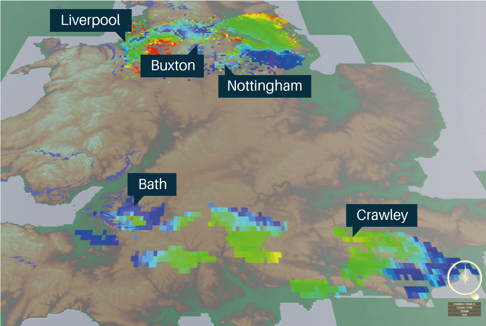 Carboniferous limestone formations with deep geothermal heat potential