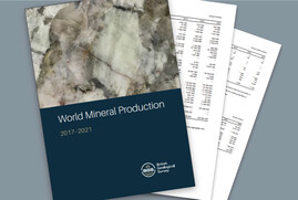 BGS World Minerals Production 2017 to 2021