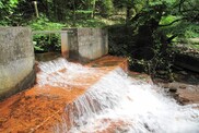 Cefn Hengoed mine water discharge, South Wales. BGS © UKRI.