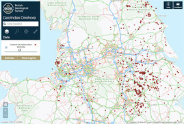 Borehole data on BGS GeoIndex