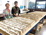 Nastassja Simenski and Angenita Teekens visiting the National Geological Respository