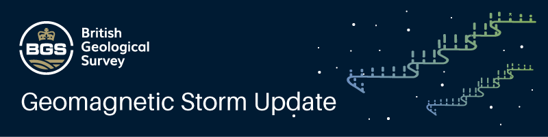 Geomagnetic storm update banner