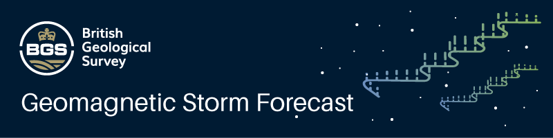 Geomagnetic storm forecast banner