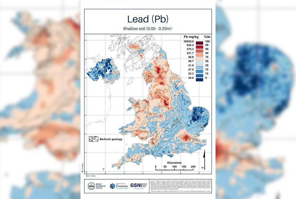 UK Topsoil Geochemistry Map