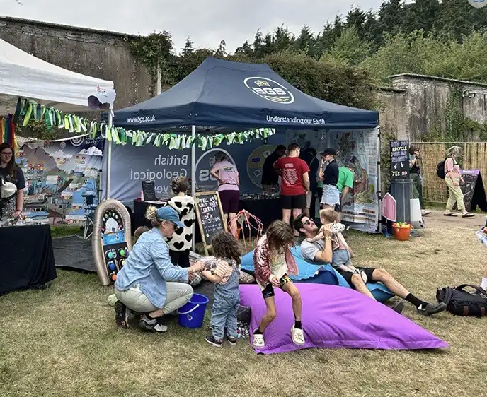 BGS gazeebo at the green man festival