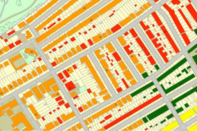 BGS property subsidence assessment — buildings sample. BGS © UKRI. 