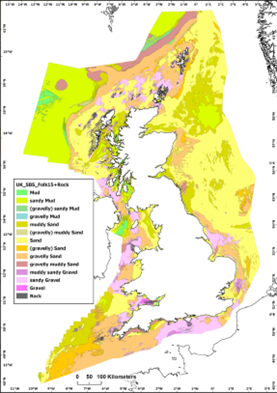 BGS Predictive Seabed Sediment maps