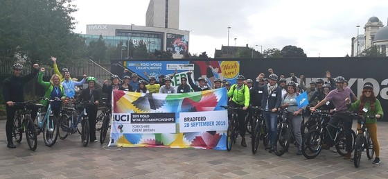 European partners bike ride