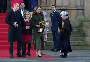 The Duke and Duchess of Cambridge leaving City Hall