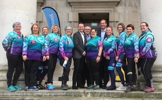 Queensbury Queens at TdY 2020 route launch