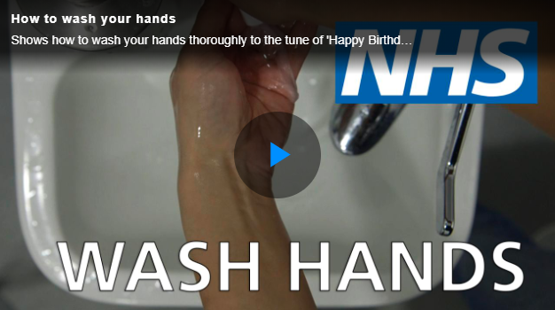 NHS video - how to wash your hands