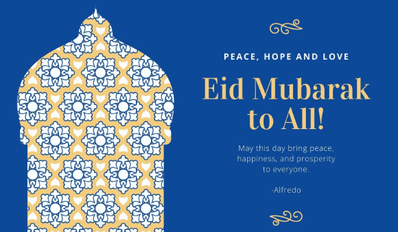 Eid card/zoom background