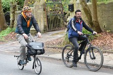 two men cycling