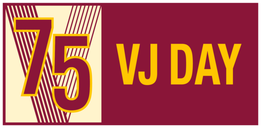 VJ Day 75 logo