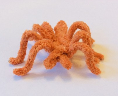 Spider  made of pipe cleaners