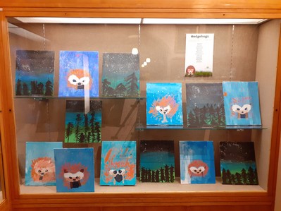 Image of Hedgehog paintings by Keighley Healthy Living