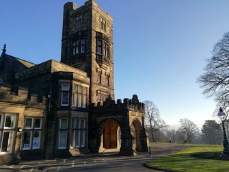 Image of Cliffe Castle in autumnal sunshine