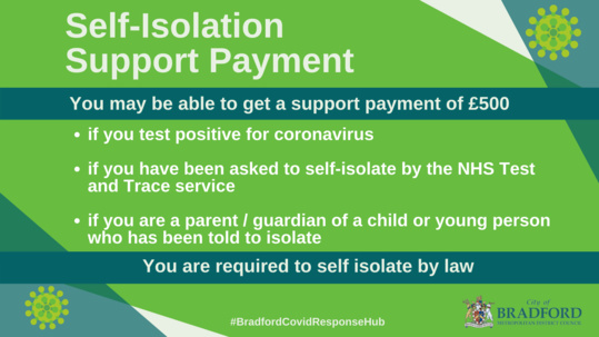 Self isolation support grant £500