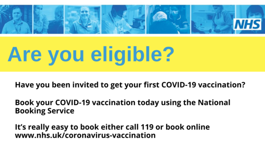 Are you eligible for your COVID vaccination