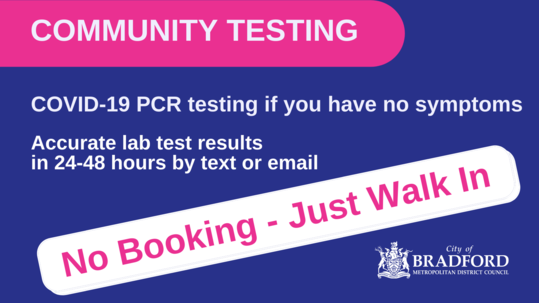 COVID PCR Pop up testing