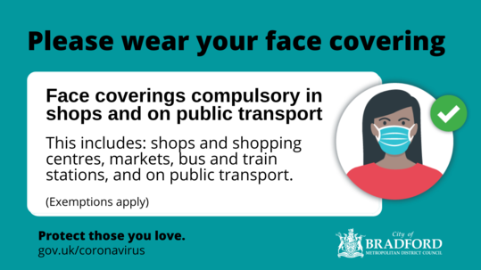 Face covering 30November is now compulsory