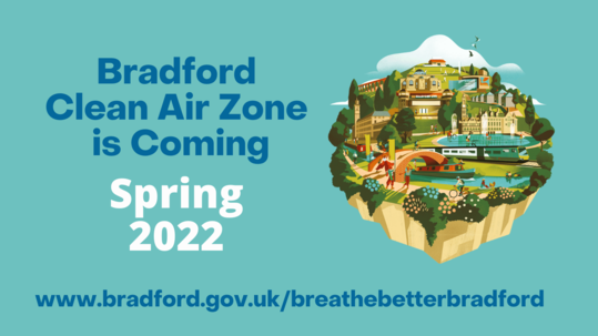 Bradford Clean Air Zone is coming Spring 2022