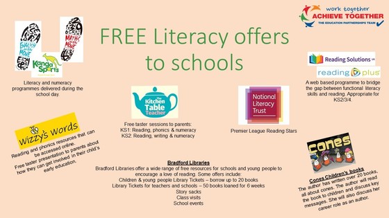 Literacy offers for schools