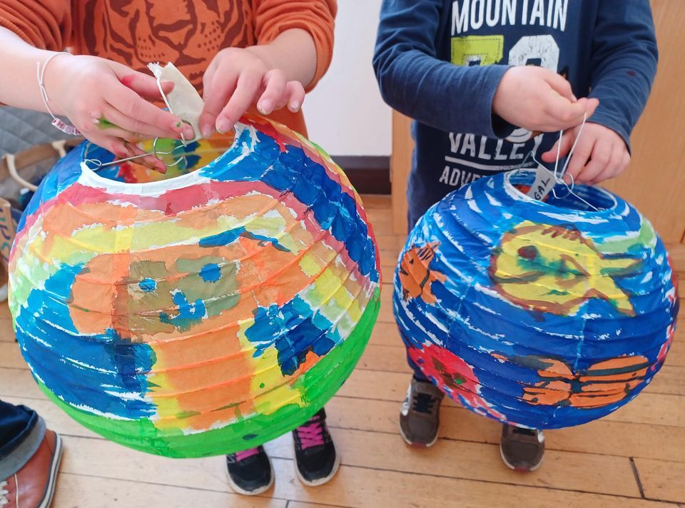 Painted lanterns