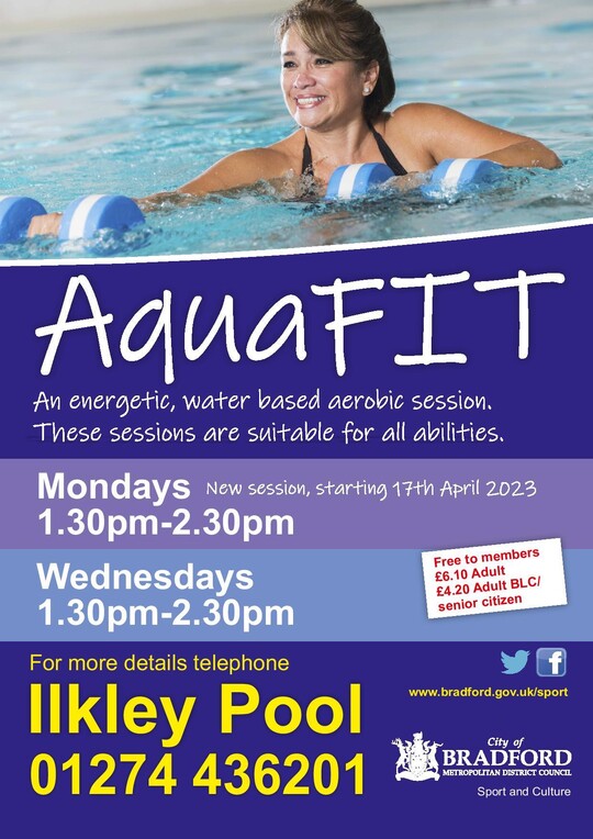 New AquaFit session at Ilkley Pool and Lido