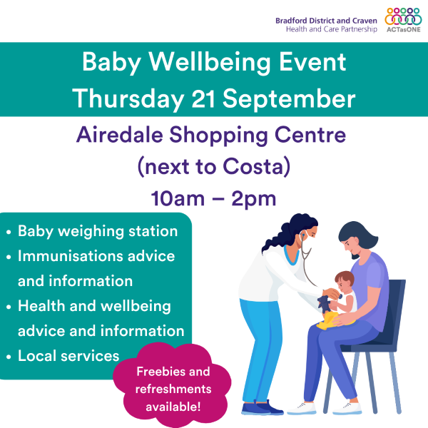 Baby wellbeing event - Thursday, 21 September