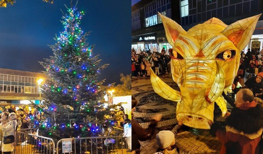 Christmas lights switch on