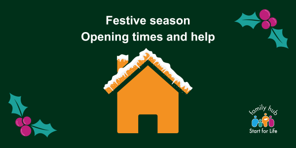 Festive season - opening times and help