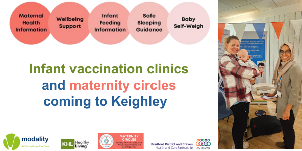 Infant vaccination clinics and maternity circles coming to Keighley