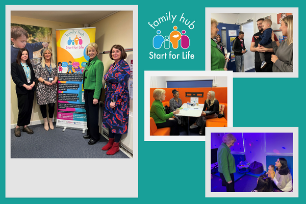 Minister visit - collage with photos from the visit